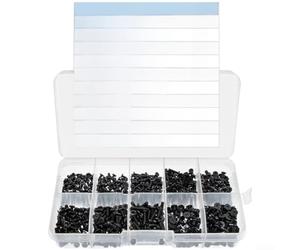 Lot de 680 vis cruciformes DIN913 M2 M2.5 pour M3 en acier au carbone pour ordinateur portable, microphone et module d'installation de capteur