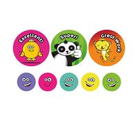 Lot de 690 autocollants animaux et sourires