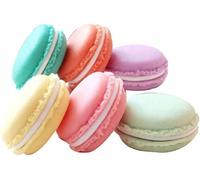 Lot De 6mini Boîtes De Rangement En Forme Demacarons Pour Bijoux Et Produits Cosmétiques,Boîtemacaron Petite Boîte Ecrin De Rangement Boîtes,Lot De 6 Coloré