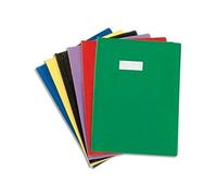 Lot de 7+1 protège cahier 17x22 couleurs assorties