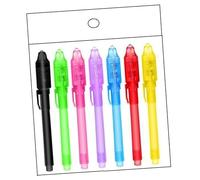 Lot de 7/14 stylos magiques invisibles avec lampe espions pour enfants pour écrire des messages secrets