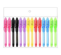 Lot de 7/14 stylos magiques invisibles pour enfants avec lampe espions, fournitures de fête pour note secrète