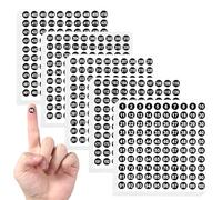 Lot de 7 500 autocollants numérotés de 1 à 500 - 15 étiquettes rondes consécutives en vinyle - Petits chiffres autocollants de 1 à 500 pour inventaire intérieur et extérieur, rangement, boîtes (noir)