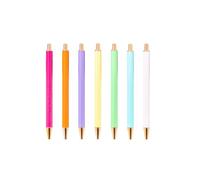 Lot de 7/8/10 stylos à bille en métal rétractables rechargeables pour écrire en douceur Cadeau d'affaires Bouton poussoir