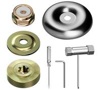 Lot de 7 accessoires de débroussailleuse en métal - Écrou à engrenage universel - Pour débroussailleuse - Accessoires de rechange pour débroussailleuse - Adaptateur de lame pour tondeuse à gazon