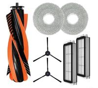 Lot de 7 accessoires de rechange pour aspirateur Cecotec pour aspirateur Conga M100 Spin AI, 1 brosse principale, 2 brosses latérales, 2 filtres, 2 serpillères