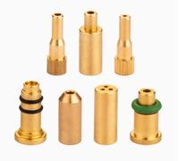 Lot de 7 adaptateurs de recharge de gaz en laiton compatibles avec les briquets S.T. Dupont, adaptateur de recharge de gaz 7 en 1, pièces de rechange en laiton pour un remplissage facile du gaz et une
