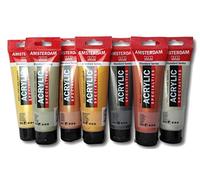 Lot de 7 Amsterdam Reflex Peinture acrylique - Metallics