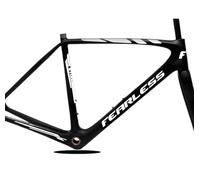 Lot de 7 autocollants autocollants autocollant cadre vélo vélo kit autocollants cadre VTT BDC universel protection Fearless B0182 (blanc mat)