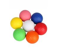 Lot de 7 balles de golf en mousse, souples, pour l'intérieur et l'extérieur, avec comportement de vol réaliste et spin, idéales pour les débutants et les professionnels, balles d'exercice retrouvables