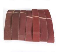 Lot de 7 bandes abrasives 50 x 686 mm avec niveaux de grain progressifs de 120 à 1000 pour applications de meulage du métal, du bois et du cuir (mélange)