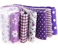 Lot de 7 bandes de coton - 10 x 100 cm - Différents motifs pour patchwork - Pour matelassage, couture, loisirs créatifs