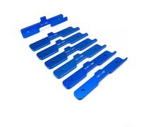 Lot de 7 barres de configuration de table de toupie en alliage d'aluminium pour réglage de précision de la hauteur de l'embout pour le travail du bois impérial de 0,6 à 1,27 cm