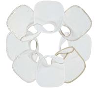 Trois Kilos Sept - Lot de 7 bavoirs naissance bébé - Imperméable - Fille/Garçon/Mixte