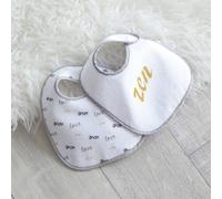 Lot de 7 bavoirs bébé jaune