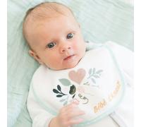 Trois Kilos Sept Bébé fille Bébé D'amour Bavoir, Rose, Taille unique EU