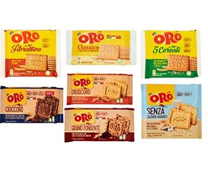 Lot de 7 biscuits cookies Oro Saiwa italiens actifs cookies