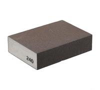 Lot de 7 blocs d'éponges en papier abrasif humide/sec pour le meulage mural et le polissage des murs, réutilisables et découpables, pour bois/métal/plastique/cloison sèche (240#)