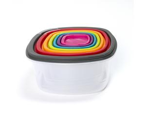 Lot de 7 Boites de conservation Alimentaires Empilables de - 30 à +110°C