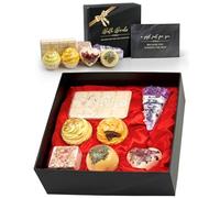 Lot de 7 bombes de bain créatives - Huiles essentielles naturelles bio - Fabriquées à la main - Soins de la peau et relaxation - Sels de bain de luxe - Pour cadeau d'anniversaire, Saint-Valentin