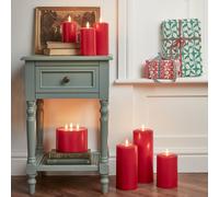 Lot de 7 Bougies LED TruGlow® Rouges