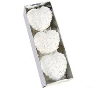 Lot de 7 boules décoratives à suspendre en forme de cœur pour décoration de la maison ou de la Saint-Valentin (blanc)