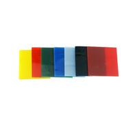 Lot de 7 breloques carrées en verre faciles à utiliser pour les amateurs d'art faits à la main