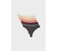 Lot de 7 bresiliens en coton - Jackie - M - Aubergine - Femme - Etam
