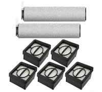 Lot de 7 brosses à rouleau et filtre HEPA pour aspirateur Mijia 4C/2Lite et Truclean W20, 2 brosses à rouleau, 5 filtres HEPA pour éliminer efficacement la poussière et la saleté (B)