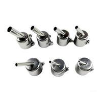 Lot de 7 buses d'air chaud pour station de dessoudage 850 852D - Acier inoxydable pour pointes de soudage BGA avec 3 | 10 mm de tailles pour réparation de processeur