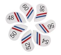 Lot de 7 cache-tête en fer de golf, matériau PU léger, impression numérique, protection de club de golf
