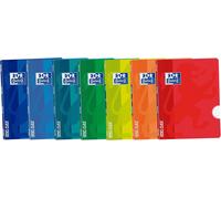 Lot De 7 Cahiers Sans Spirale, Couleurs Aléatoires, 400168998 A4, A4, Avec Deux Marges, Couvercle En Plastique, 48 Feuilles