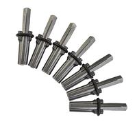 Lot de 7 cales de fendage de roches et cales à plumes, outils de fendage de pierre pour granits, bétons, roches volcaniques, roches calcaires 1,4 cm
