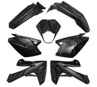 Lot de 7 carrosserie carénage P2R Rieju 50 Mrt 2009, Mrt Enduro 2009, Mrt Pro 2009, Mrt Sm 2009 Noir TU