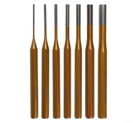 Lot de 7 chasse-goupilles en alliage d'acier robuste pour réparation de montres, entretien de machines et ateliers, tailles 2 à 10 mm, longueur 150 mm