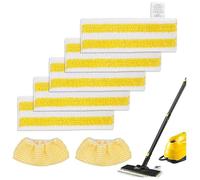 Lot de 7 Chiffons Microfibre Compatibles Karcher EasyFix SC1-SC5, Bonnettes pour Nettoyeur Vapeur