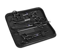 Lot de 7 ciseaux de salon pour chien et chat - Ciseaux de coiffeur pour couper, amincir et couper les cheveux