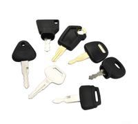 Lot de 7 clés de machine de construction en métal et plastique | Convient pour JCB, tracteur, pelleteuse. Comprend les codes 5P8500, K250, H800, 787, 777, 14607 pour une utilisation