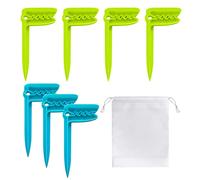 Lot de 7 clips pour serviettes avec 1 sac de rangement, plage/couverture, clips pour serviettes de bain coupe-vent pour plage, pique-nique, camping