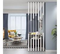 Lot de 7 cloisons de séparation réglables en fer - 0,6 m à 2,3 m - Paravent de séparation d'intérieur pour bureau et entrée - Solution moderne et élégante pour la séparation de la maison et de
