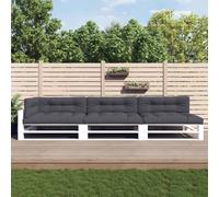 Lot de 7 Coussins de Palette Oreillers Patio Motif de Feuilles Tissu vidaXL