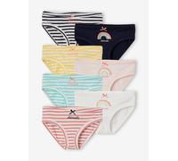 Lot de 7 culottes fille lot ivoire rayé 3A
