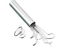 Lot de 7 cure-dents portables en acier inoxydable avec pointe ultra fine de 0,1 mm pour un fil dentaire précis - Kit de nettoyage réutilisable avec support pour pique-nique, camping, voyage