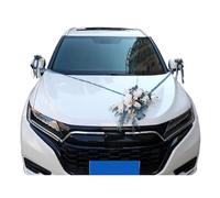 Lot de 7 décorations de voiture de mariage avec fleurs artificielles réalistes pour décoration incluse, rétroviseur et poignée de porte