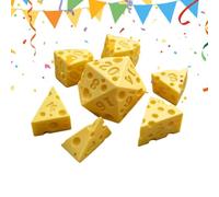 Lot de 7 dés à fromage polyédriques portables