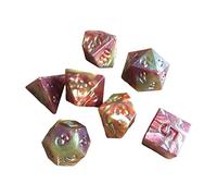 Lot de 7 dés double couleur multi-faces en acrylique pour DND RPG Entertainment