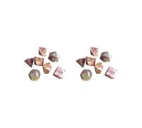 Lot de 7 dés double face en acrylique pour DND RPG Divertissement