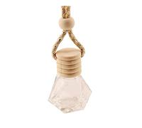 Lot de 7 désodorisants à suspendre pour voiture - 8 ml - Rechargeable - Pour aromathérapie - Diffuseur d'huiles essentielles - Avec bouchons en bois