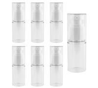 Lot de 7 distributeurs à pompe Airless vides de 30 ml - Bouteilles de voyage à remplir - Flacons à pompe rechargeables - Récipient cosmétique vide - Pour le voyage, la maison