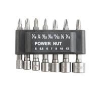 Lot de 7 douilles à tige hexagonale 5 mm-12 mm pour tourne-écrou de perceuse, douille d'adaptateur, douille de rechange pour tourne-écrou électrique